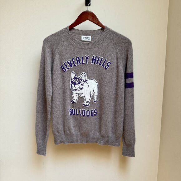 27 Miles Fletcher 100% Cashmere Crew Neck Sweater - Picture 1 of 10